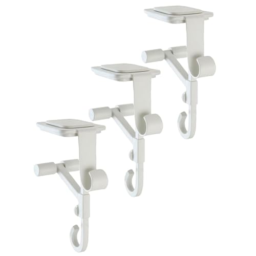 CHANGYUE Mantelhalterhaken for Girlande, Girlandbügel for Haustür, verstellbare Mantelstügel mit 2 Metallhaken for den hängenden Strumpfgirlandkamin (weiße 3pcs) von CHANGYUE