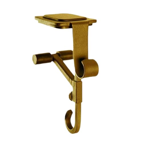 CHANGYUE Mantelhalterhaken for Girlande, Girlandbügel for Haustür, verstellbare Mantelstügel mit 2 Metallhaken for hängende Strümpfe Girlandkamin (Gold) von CHANGYUE