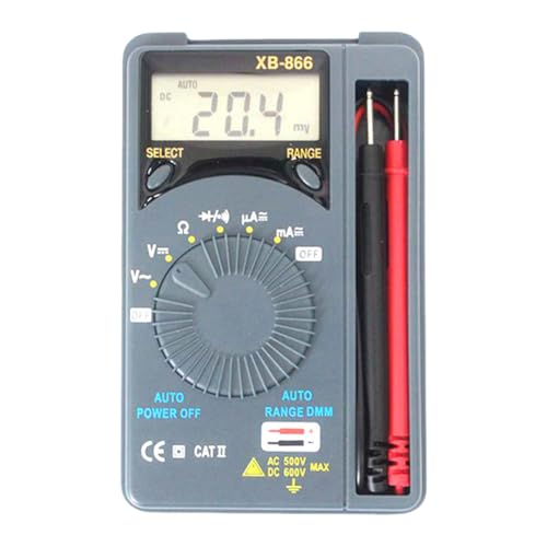 Pocket Amperemeter Instrument AC/DC LCD Voltmeter Tester Tool Mini -Autobereich Multimeter for professionelle Elektriker Pocket Amperemeter Instrument AC/DC LCD Voltmeter Tester Tool Mini -Autobereich Multimeter for professionelle Elektriker von CHANGYUE