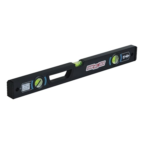 CHANNELLOCK 5200-0024 Wasserwaage aus professionellem Aluminium mit massiven Acrylfläschchen, 61 cm von CHANNELLOCK