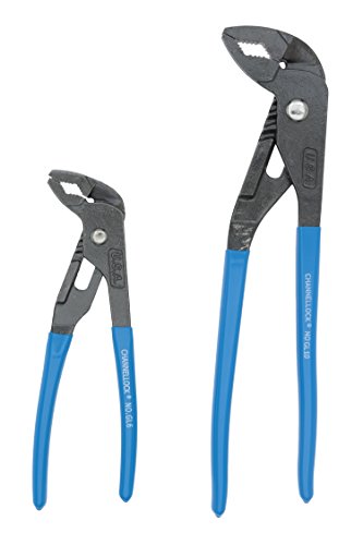 Channellock GLS-2 Griplock 2-teiliges Nut- und Federzangen-Set, 24,9 cm und 15,2 cm, Blau von CHANNELLOCK