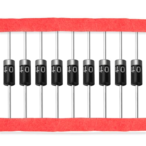 (Packung mit 100 Stück) Chanzon 1N4001 Gleichrichterdiode 1A 50V DO-41 (DO-204AL) Axial 4001 IN4001 1 Amp 50 Volt Elektronische Silizium-Türklingeldioden von CHANZON