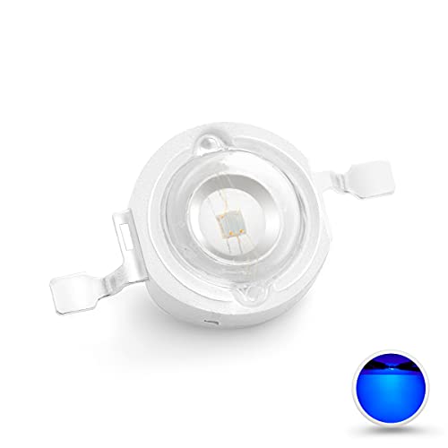 CHANZON 10 Stück High Power LED Chip on Board 1W Blau (300mA - 350mA/DC 3V - 3.4V/1 Watt) Superhelle Intensität SMD COB Licht Emitter Komponenten Diode 1 W Birne Lampe Perlen DIY Beleuchtung von CHANZON