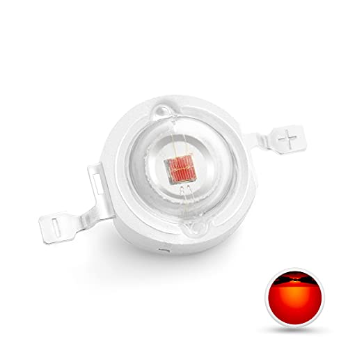 CHANZON 10 Stück High Power LED Chip on Board 1W Orange (300mA - 350mA/DC 2V - 2.4V/1 Watt) Superhelle Intensität SMD COB Licht Emitter Komponenten Diode 1 W Birne Lampe Perlen DIY Beleuchtung von CHANZON