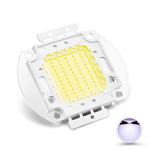 CHANZON High Power LED Chip 50W Kaltweiß (10000K - 15000K/1500mA/DC 30V - 34V/50 Watt) Superhelle Intensität SMD COB Light Emitter Components Diode 50 W Bulb Lamp Beads DIY Lighting von CHANZON