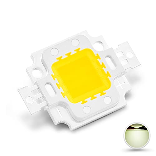 CHANZON Hochleistungs LED Chip 10 W natürliches Weiß (4000 K - 4500 K/900 mA/DC 9 V - 11 V/10 Watt) superhelle Intensität SMD COB Lichtemitter Komponenten Diode Glühlampe Perlen DIY Beleuchtung von CHANZON