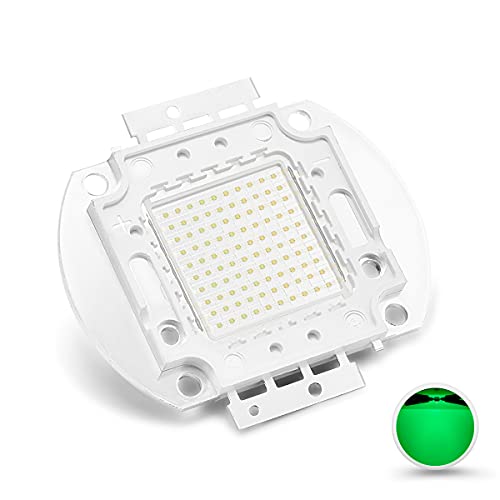 CHANZON Hochleistungs LED Chip 100W Grün (3000 mA/DC 30 V - 34 V/100 Watt) Superhelle Intensität SMD COB Lichtemitter KomponentenDiode 100 W Birnen Lampenperlen DIY Beleuchtung von CHANZON