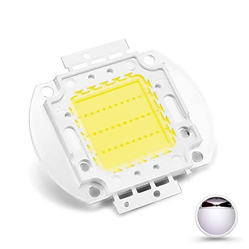 CHANZON Hochleistungs LED Chip 30W Weiß (6000 K - 6500 K/900 mA/DC 30 V - 34 V/30 Watt) Superhelle Intensität SMD COB Lichtemitter Komponenten Diode 30 W Birnen Lampenperlen DIY Beleuchtung von CHANZON