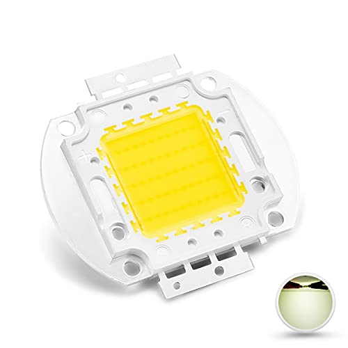 CHANZON Hochleistungs LED Chip 50W natürliches Weiß (4000 K - 4500 K/1500 mA/DC 30V - 34 V/50 Watt) superhelle Intensität SMD COB Lichtemitter Komponenten Diode 50 W Glühlampe Perlen DIY Beleuchtung von CHANZON