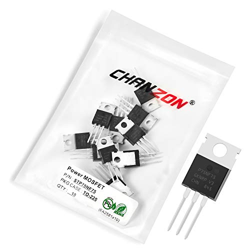 Chanzon 10 Stück STP75NF75 TO-220 Power Sic MOSFET 80A Transistor von CHANZON
