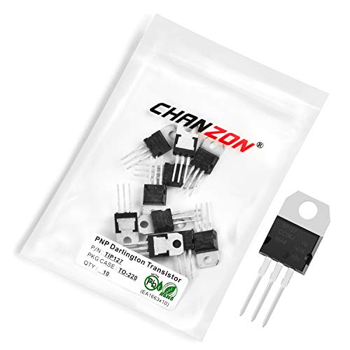 Chanzon 10 Stück TIP127 TO-220 Power PNP Darlington Transistor 5A von CHANZON