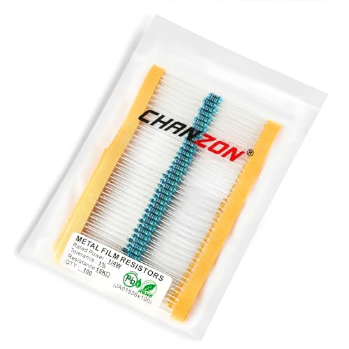 Chanzon 100pcs 1/4W (0,25W) 15K Ω Ohm Metallfilm-Fest widerstand 0,01 ±1% Toleranz 15KR MF Durchsteck widerstände Strombegrenzung Rohs-zertifiziert Resistor von CHANZON