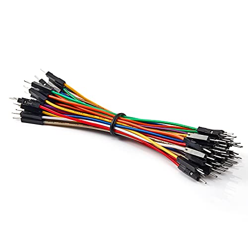 Chanzon 40 STK. 10 cm Male-Male Jumper Wire Kabel Leitungsverbinder Solderless Mehrfarbig für Arduino Raspberry Pi Elektronisches Steckbrett Protoboard PCB Board von CHANZON