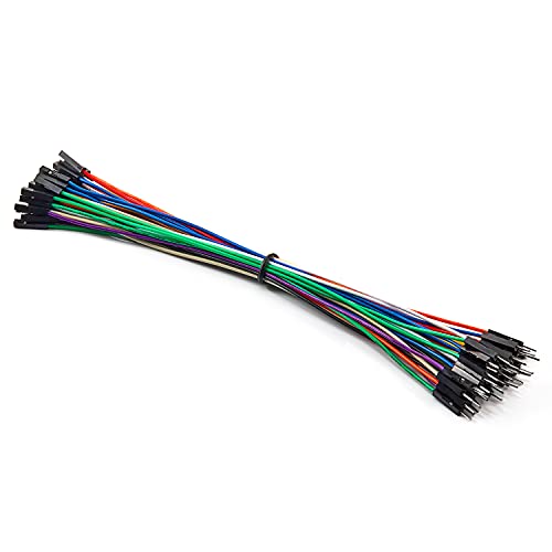 Chanzon 40 STK. 20cm lang Male-Female Jumper Wire Kabel Line Connector Solderless Mehrfarbig für Arduino Raspberry Pi Elektronisches Steckbrett Protoboard PCB Board von CHANZON