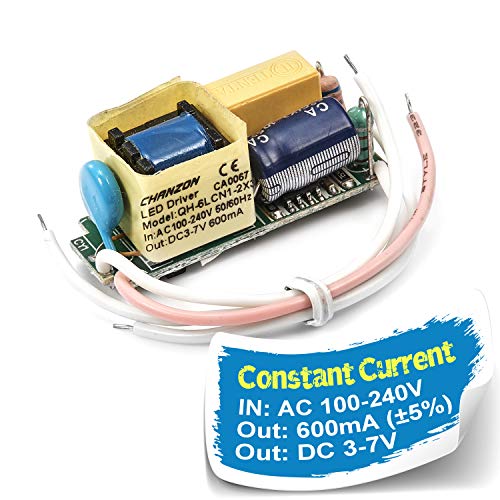 Konstantstrom LED-Treiber PCB - I) 600mA(Constant) 3-7V (1-2)*3W von CHANZON