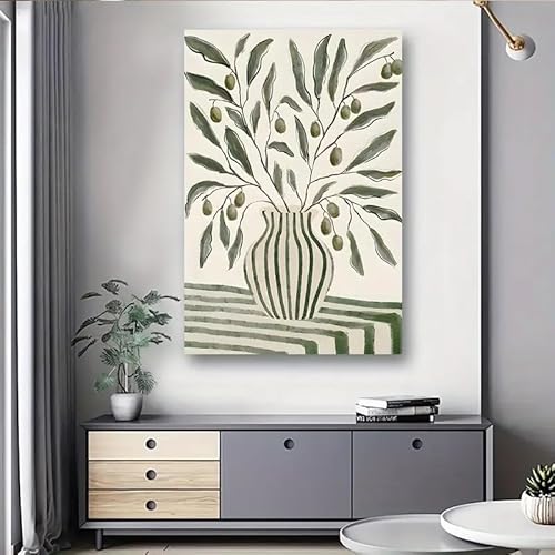 CHAOJIART Minimalistischer Kunstdruck auf Leinwand mit grünem Blatt und Avocado – natürliche Blumenvase und Obst-Wanddekoration für die Innenküche und das Heimdekor (70 x 100/auf Leinwand gewickelt) CHAOJIART Minimalistischer Kunstdruck auf Leinwand mit grünem Blatt und Avocado – natürliche Blumenvase und Obst-Wanddekoration für die Innenküche und das Heimdekor (70 x 100/auf Leinwand gewickelt) von CHAOJIART