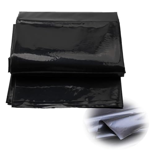 Teichfolie schwarz HDPE Teichfolien 4x1m 5x5m 9x5m UV- und witterungsbeständig wasserdichte Gartenteichfolie für Koiteiche Brunnen Schwimmteich, Faltbare Undurchlässige Folie 0.12mm ( Größe : 9x6m ) von CHAOJIMALI