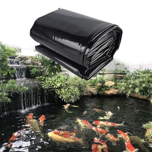Teichfolien HDPE 3x3m 5x5m 9x9m 12x12m Gartenteich Teichplane, Faltbare Fischteichfolie für Gartenlandschaftsbau Pools, witterungsbeständig UV-Beständig 0.12mm Schwimmteich Folie ( Größe : 3x3.0m ) von CHAOJIMALI