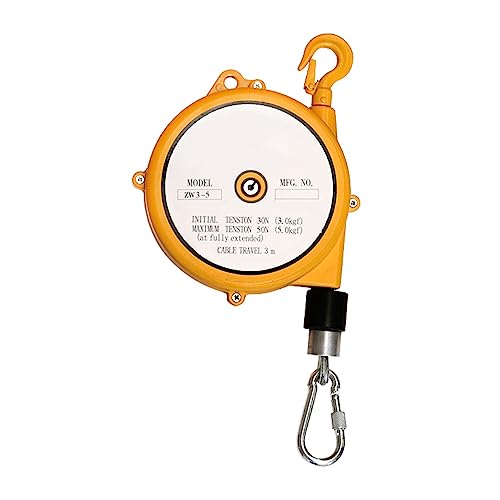 1 Stück Federzug-Werkzeughalter mit Haken und Drahtseil – einziehbarer, selbstsichernder Federzug(3-5kg) von CHAOMIN
