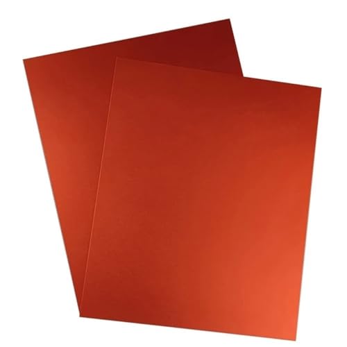 2 Stück rot eloxierte Aluminium-Flachplatten – 100 x 100 mm/300 x 300 mm, sandgestrahlte Oberfläche for Schiffsausrüstung und mehr(200x300x1.5mm) von CHAOMIN