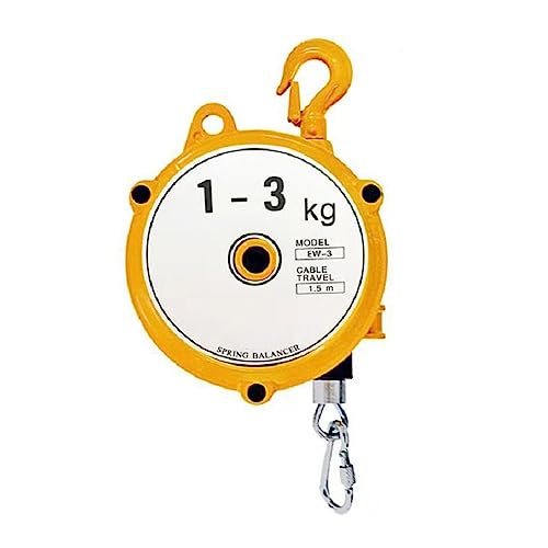 Einziehbares Federzugwerkzeug – 1,5 m Drahtseil, Haken, ideal for den Einsatz in Werkstätten und im Auto(1-3kg) von CHAOMIN