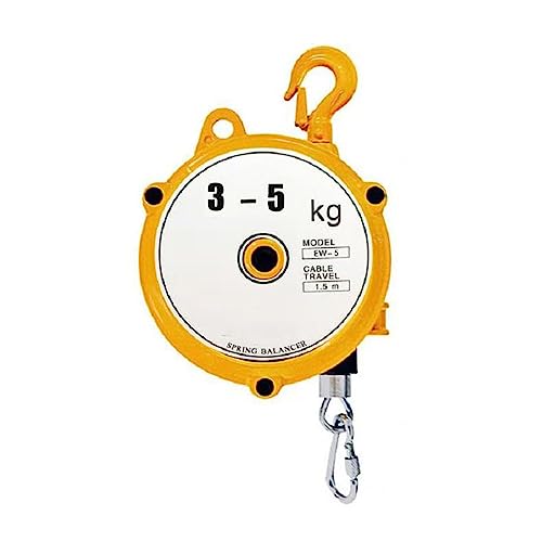 Einziehbares Federzugwerkzeug – 1,5 m Drahtseil, Haken, ideal for den Einsatz in Werkstätten und im Auto(3-5kg) von CHAOMIN