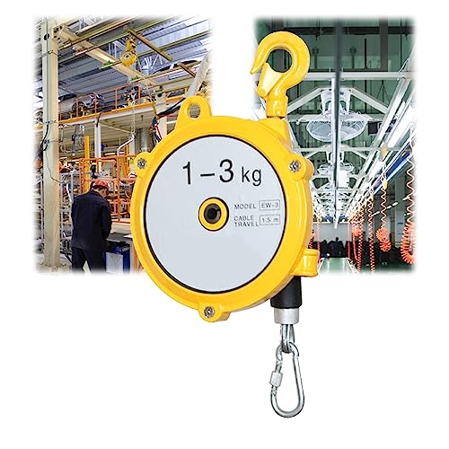 Einziehbares Federzugwerkzeug mit Drahtseil und Haken for den Einsatz in der Werkstatt/am Fließband – einstellbarer Lastbereich 1–70 kg(1-3kg) von CHAOMIN
