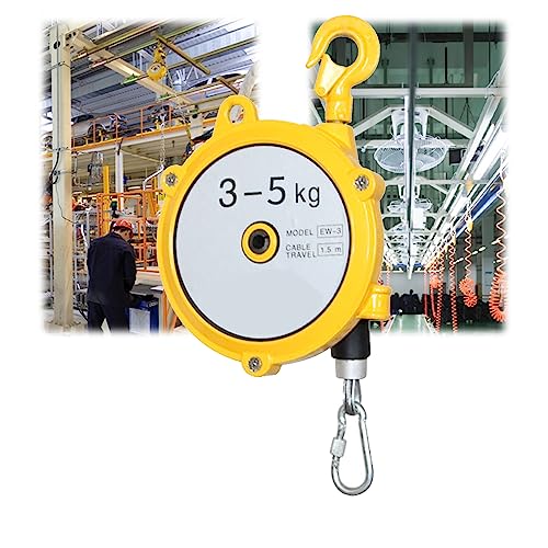Einziehbares Federzugwerkzeug mit Drahtseil und Haken for den Einsatz in der Werkstatt/am Fließband – einstellbarer Lastbereich 1–70 kg(3-5kg) von CHAOMIN