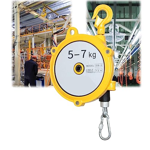 Einziehbares Federzugwerkzeug mit Drahtseil und Haken for den Einsatz in der Werkstatt/am Fließband – einstellbarer Lastbereich 1–70 kg(5-7kg) von CHAOMIN