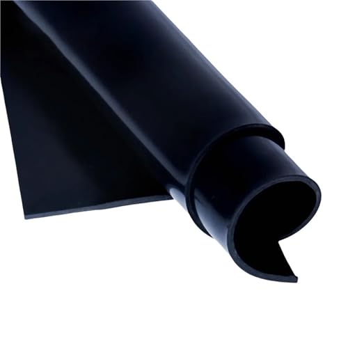 Quadratische schwarze Silikonkautschukplatte 200 x 200 mm/500 x 500 mm – langlebige DIY-Silikonplatte for Basteln und Entwerfen, 1 Stück(200x200x4mm) von CHAOMIN