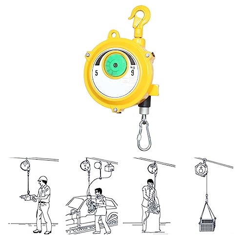 Verstellbarer Federzug-Hängehalter – einziehbar, for verbesserte Arbeitseffizienz und geringere Ermüdung in Gelb(5-9kg) von CHAOMIN