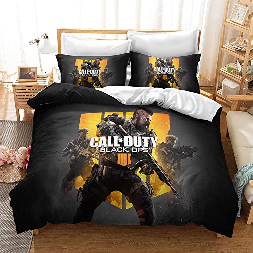 CHAOSE Bettbezug Double Size Call of Duty Spiel Bettwäsche-Set 100 Prozent Baumwolle Bett-Sets Wendbare Bettbezüge Mit Kissenbezügen (COD 05,135 x 200 cm) von CHAOSE