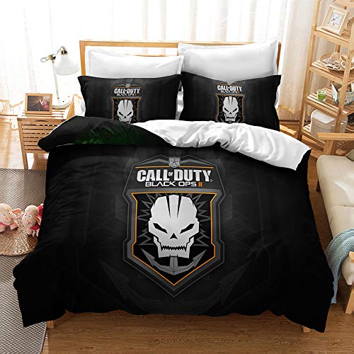 Bettbezug Double Size Call of Duty Spiel Bettwäsche-Set 100% Baumwolle Bett-Sets Wendbare Bettbezüge Mit Kissenbezügen (COD 06,135 x 200 cm) von CHAOSE