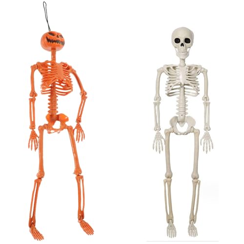 CHAOTEMAI 2 Stück 40 cm Halloween Deko Skelett Gelenke Beweglich Halloween Deko Outdoor zum Aufhängen Geeignet Skelett Gruselig für Spukhäuser Friedhöfe Gärten Tischdeko Dekorationen CHAOTEMAI 2 Stück 40 cm Halloween Deko Skelett Gelenke Beweglich Halloween Deko Outdoor zum Aufhängen Geeignet Skelett Gruselig für Spukhäuser Friedhöfe Gärten Tischdeko Dekorationen von CHAOTEMAI