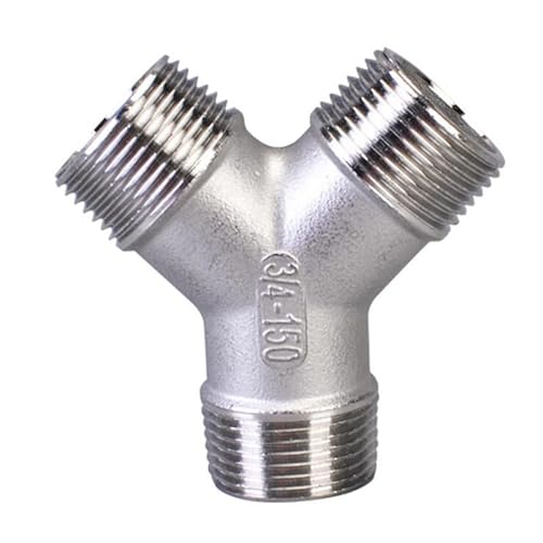 CHAOUYYZ 1/4" - 2" Bsp Außengewinde 1 Stück Sus304 Gleich 3-Wege Y-Typ Dn8 - Dn50 Wasserrohrverschraubung Sus304 Verbindungsstück/1-1/2" CHAOUYYZ 1/4" - 2" Bsp Außengewinde 1 Stück Sus304 Gleich 3-Wege Y-Typ Dn8 - Dn50 Wasserrohrverschraubung Sus304 Verbindungsstück/1-1/2" von CHAOUYYZ