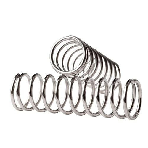 CHAOUYYZ 1–10 Stück Schraubenfeder, Zylindrische Spiralfeder, Komprimierte Rückfeder, Stoßdämpfend, 65-Mn-Stahldraht/60Mm (5Pcs)/10Mm von CHAOUYYZ
