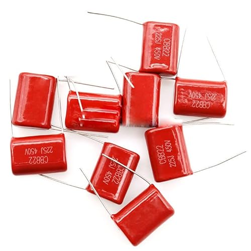 CHAOUYYZ 10 Stück 63 V 100 V 250 V 400 V 450 V 630 V 2000 V Cbb Polypropylenfolienkondensatoren 101 103 104 105 125J 221 222 223 224 225 332 333 334/630V684J-P20 von CHAOUYYZ