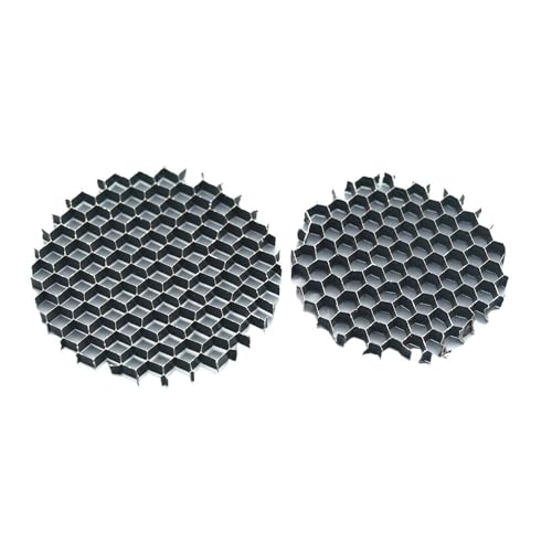 CHAOUYYZ 2 Stück Led-Lichtblende Für Downlights, Rund, Wabengitter, Schwarz, Blendfrei, Aluminium/30Mm von CHAOUYYZ