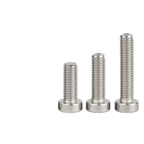 CHAOUYYZ 3–50 Stück M2/M2,5/M3/M4/M5/M6/M8/M10 Edelsta304 A2-70 Din7984 Sechskantschraube Mit Innensechskant, Dünn, Niedrig, Kurz, Mit Innensechskant/Stainless Steel 304/30Mm_M4 10Pcs von CHAOUYYZ