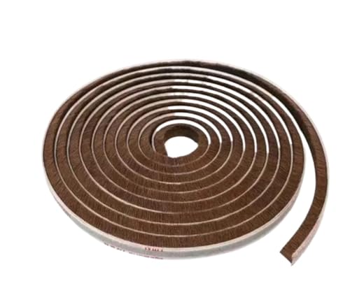 CHAOUYYZ 5/10/20 M Selbstklebendes Wolldichtband, Aluminiumlegierung, Tür- Und Fensterisolierung, Schalldämmung Und Kollisionsschutz/Brown 9 * 15Mm/10M von CHAOUYYZ