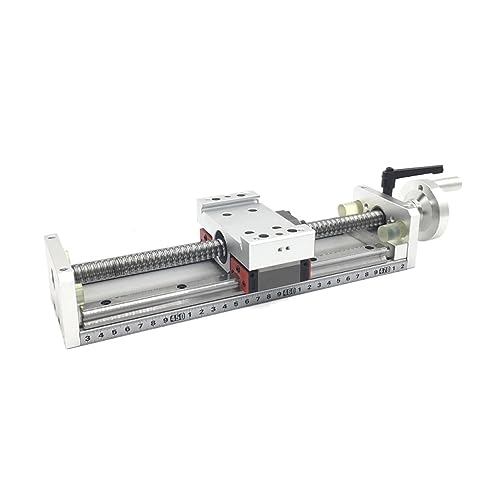 CHAOUYYZ Double Rail Guide, 1Pc Enclosed Module Linear Guides Rail Aluminum Sliding Table Manual Stage Linear Rail Xyz Axis/With Handwheel/900Mmsfu1610 von CHAOUYYZ