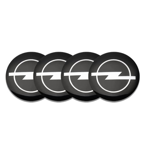 CHAOWEIFB 4 Stück Auto Nabendeckel Aufkleber 50MM für Opel Grandland 2021-, Radnabenabdeckung-Logo Radnabendeckel Nabenkappen Abzeichen Sticker von CHAOWEIFB