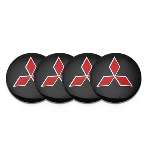 CHAOWEIFB 4 Stück Auto Nabendeckel Aufkleber für Mitsubishi Eclipse Cross PHEV Hybrid 2021 2022 2023+, Radnabenabdeckung-Logo Radnabendeckel Nabenkappen Abzeichen Sticker,60mm-Bla-ck CHAOWEIFB 4 Stück Auto Nabendeckel Aufkleber für Mitsubishi Eclipse Cross PHEV Hybrid 2021 2022 2023+, Radnabenabdeckung-Logo Radnabendeckel Nabenkappen Abzeichen Sticker,60mm-Bla-ck von CHAOWEIFB