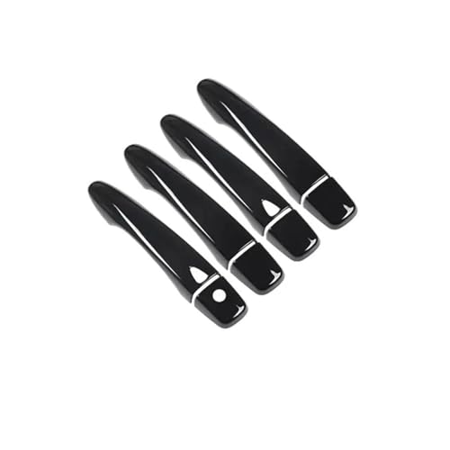 CHAOYUEYOUPIN Türgriffabdeckung Außenverkleidung Autokappenaufkleber Zubehör Für R&enault Für Kadjar 2016 2017 2018 2019 2020 2021 2022 (Farbe : Schwarz) von CHAOYUEYOUPIN