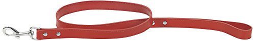 CHAPUIS SELLERIE SLA039 Hundeleine - Leder-Imitat rot - Breite 15 mm - Länge 1m - Größe S von CHAPUIS SELLERIE