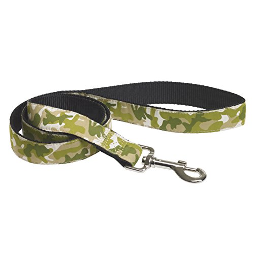 CHAPUIS SELLERIE SLA417 Hundeleine - Nylongurt grüne Tarnfarbe - Breite 25 mm - Länge 1 m - Größe L von CHAPUIS SELLERIE