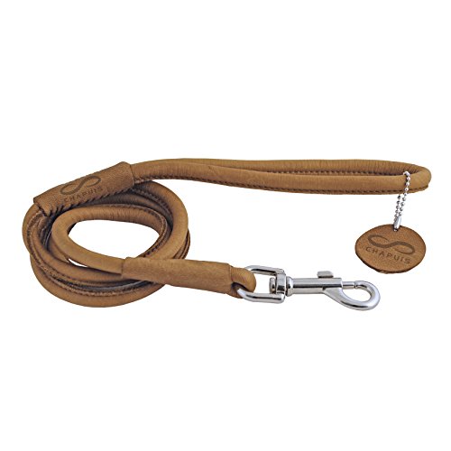 CHAPUIS SELLERIE SLA665 Runde Soft-Leine für Hunde - Braunes Leder - Durchmesser 8 mm - Länge 1,22 m - Größe S von CHAPUIS SELLERIE