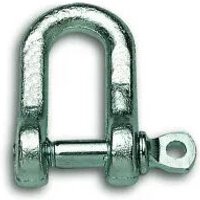 Gerader Schäkel mit Öse aus verzinktem Stahl, ø 9mm l. 21mm, 1 Stück. von CHAPUIS