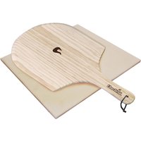 CHAR-BROIL Pizzastein-Set, Steingut, für Grills - beige von CHAR-BROIL