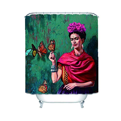 Chata Frida Kahlo Duschvorhang, wasserfest, 152 x 183 cm von CHATAE